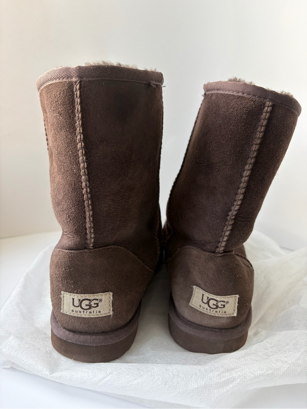 UGG Classic Short Boots in Dark Brown - Picture 2 of 6